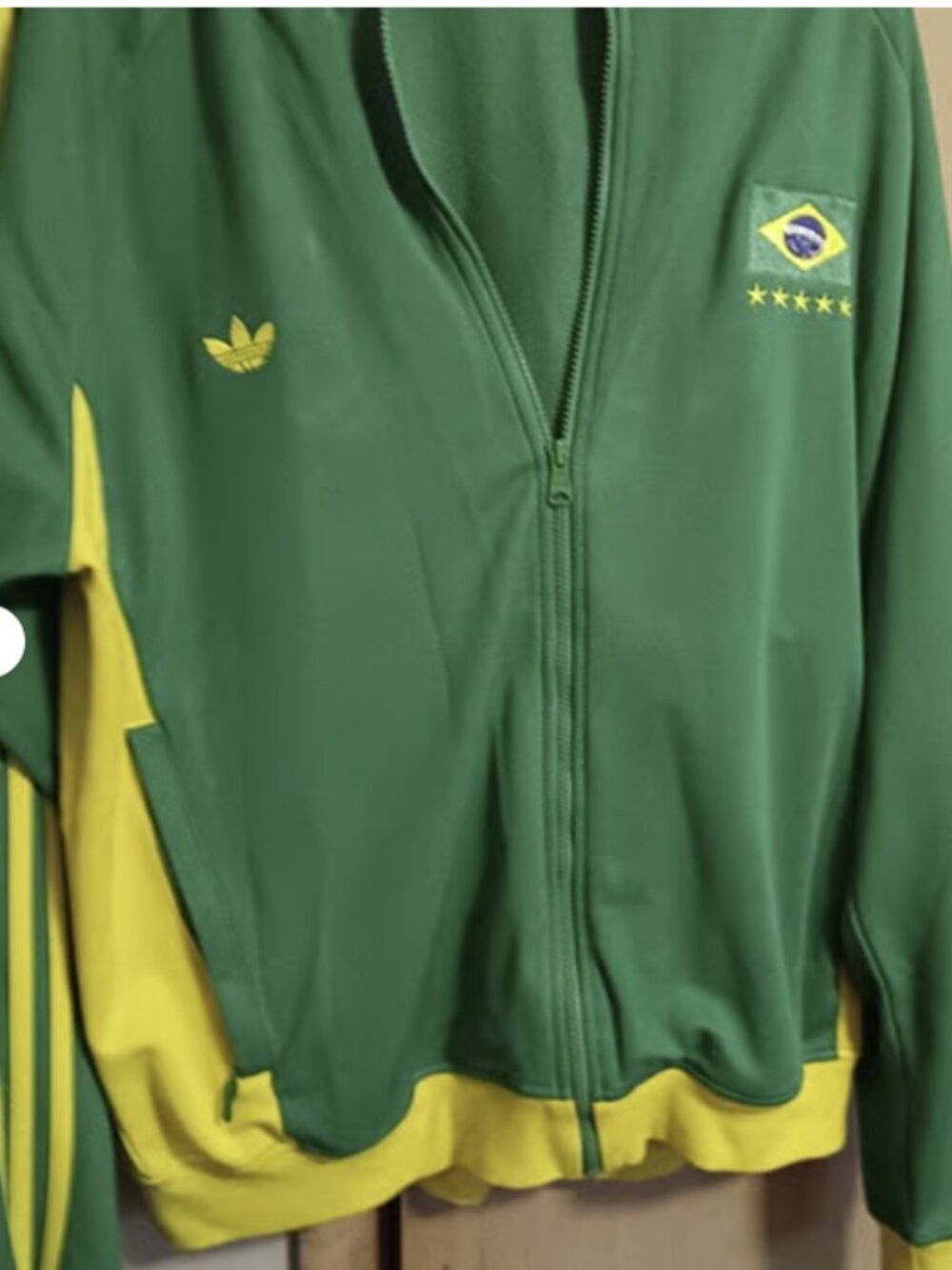 Brasil Football Soccer Track Jacket Adidas Po4028 Size 2XL W/Pants NWT XL